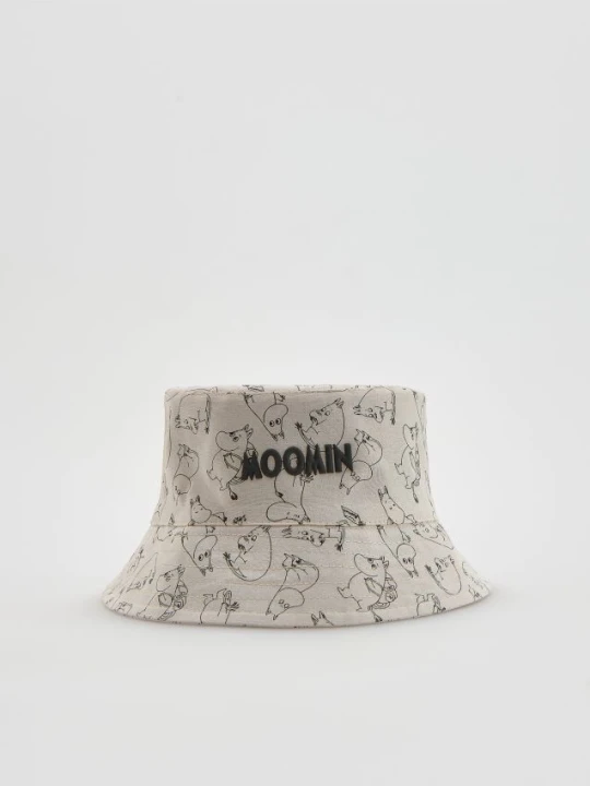 Zdjęcie produktu Reserved - Bucket hat Muminki - kremowy
