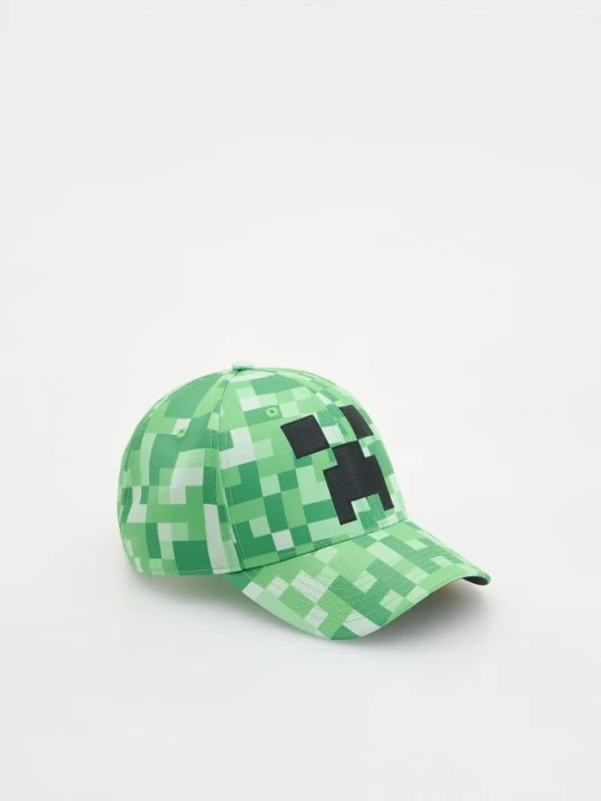 Zdjęcie produktu Reserved - Czapka z daszkiem Minecraft - zielony
