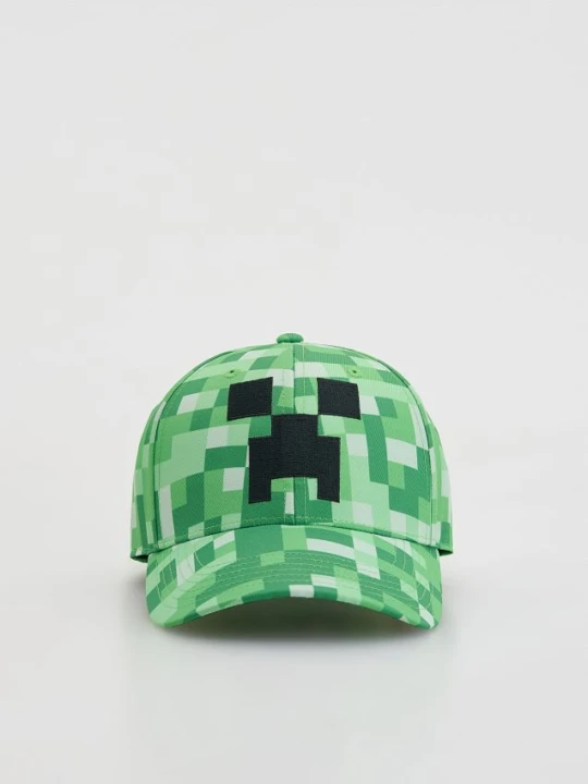 Zdjęcie produktu Reserved - Czapka z daszkiem Minecraft - zielony