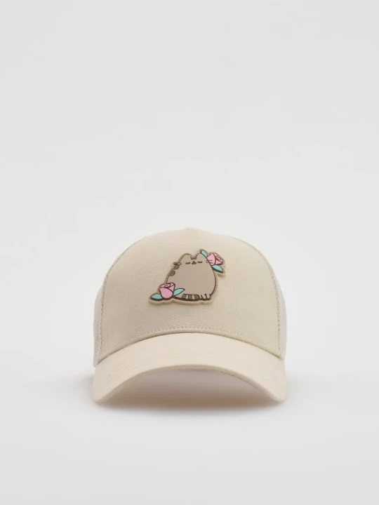 Zdjęcie produktu Reserved - Czapka z daszkiem Pusheen - beżowy