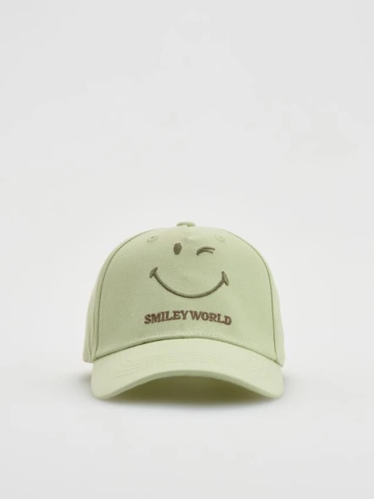Zdjęcie produktu Reserved - Czapka z daszkiem SmileyWorld® - oliwkowy