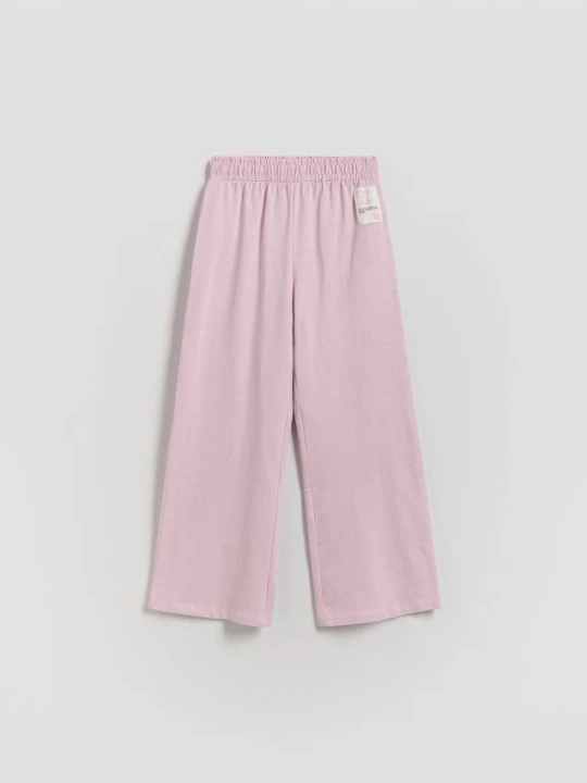 Zdjęcie produktu Reserved - Dresowe spodnie wide leg - fioletowy