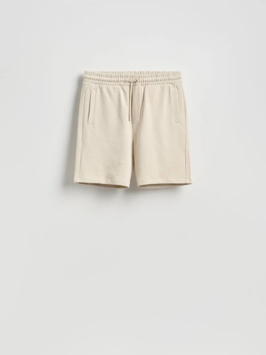 Zdjęcie produktu Reserved - Dresowe szorty regular fit - beżowy
