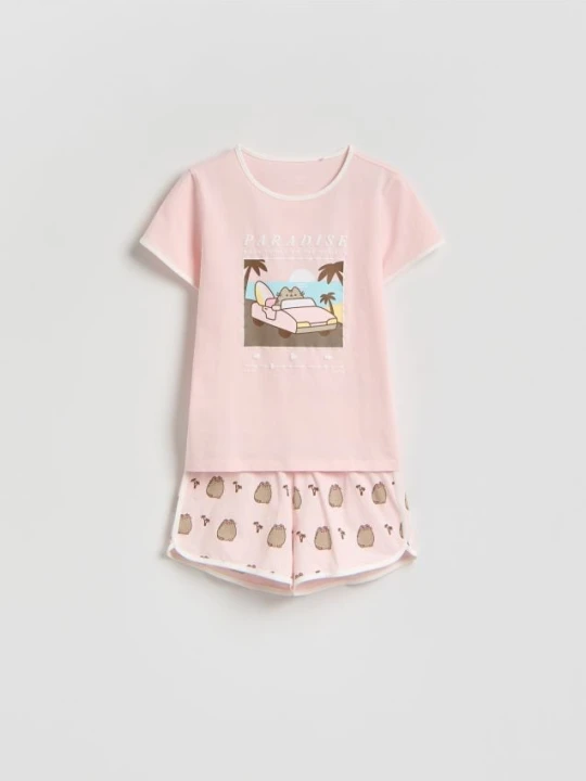 Zdjęcie produktu Reserved - Dwuczęściowa piżama Pusheen - różowy