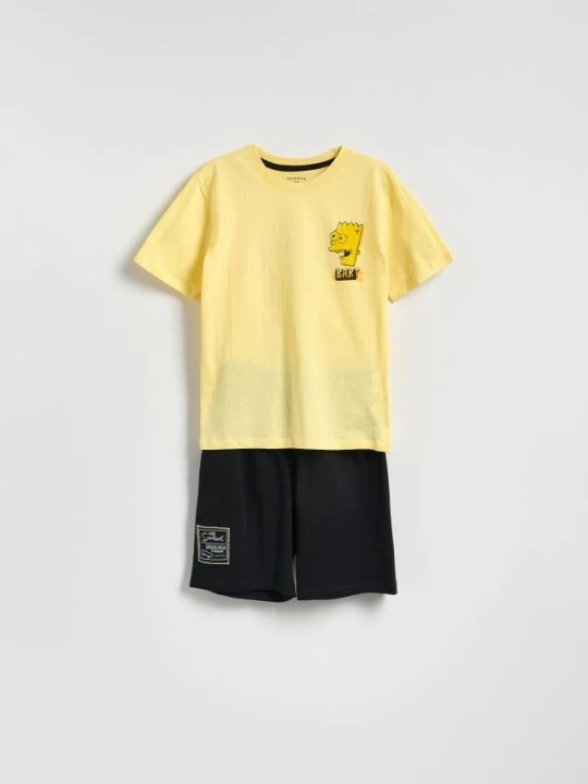 Zdjęcie produktu Reserved - Dwuczęściowa piżama The Simpsons - jasnożółty