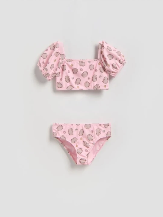 Zdjęcie produktu Reserved - Dwuczęściowy strój kąpielowy Pusheen - różowy