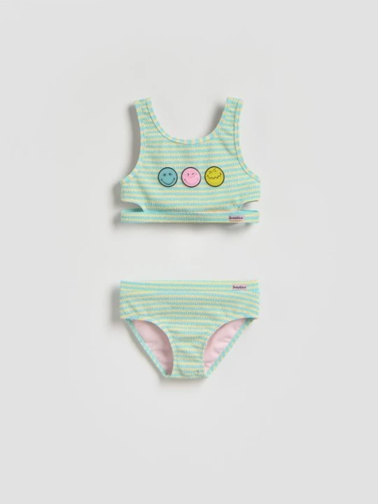 Zdjęcie produktu Reserved - Dwuczęściowy strój kąpielowy SmileyWorld® - wielobarwny