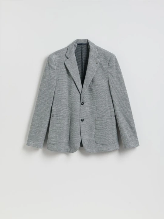 Zdjęcie produktu Reserved - Dzianinowa marynarka slim fit - szary
