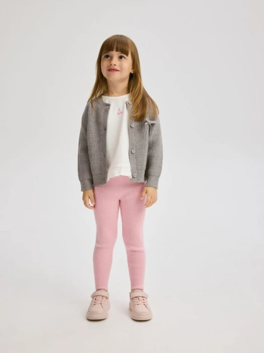 Zdjęcie produktu Reserved - Dzianinowe legginsy z wiskozą - różowy
