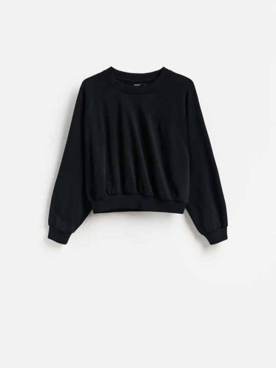 Zdjęcie produktu Reserved - Gładka bluza - czarny
