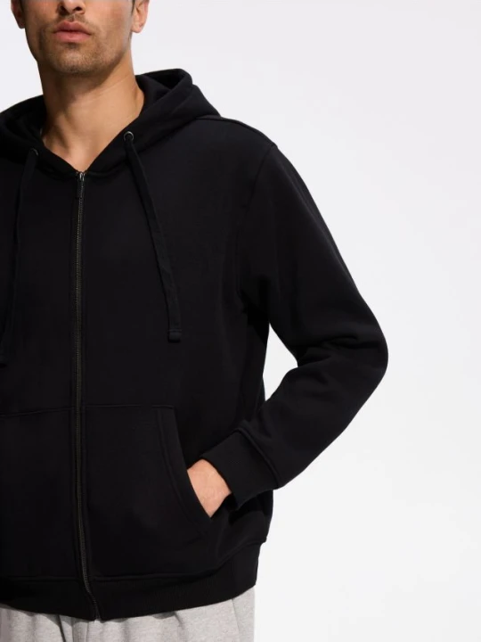 Zdjęcie produktu Reserved - Gładka bluza z bawełną - czarny