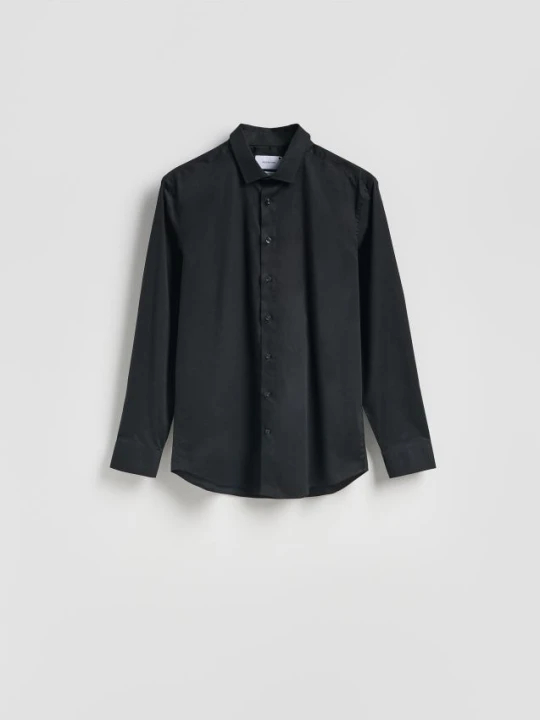Zdjęcie produktu Reserved - Gładka koszula slim fit - czarny