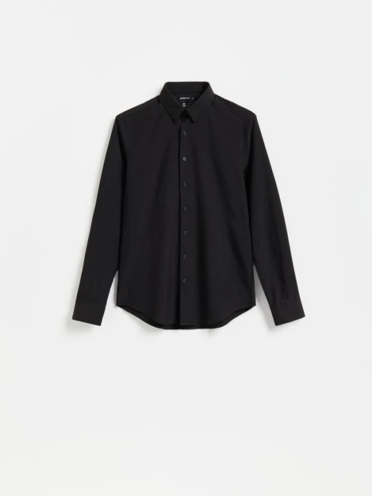 Zdjęcie produktu Reserved - Gładka koszula slim fit - czarny