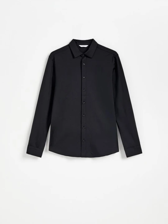 Zdjęcie produktu Reserved - Gładka koszula super slim fit - czarny