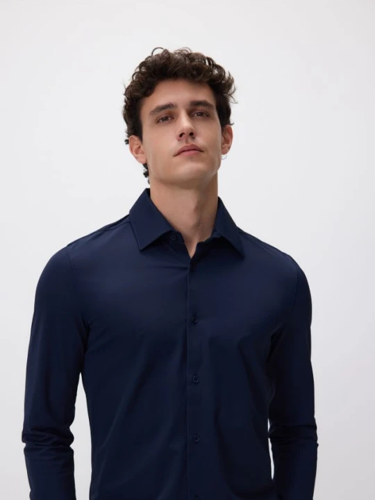 Zdjęcie produktu Reserved - Gładka koszula super slim fit - granatowy