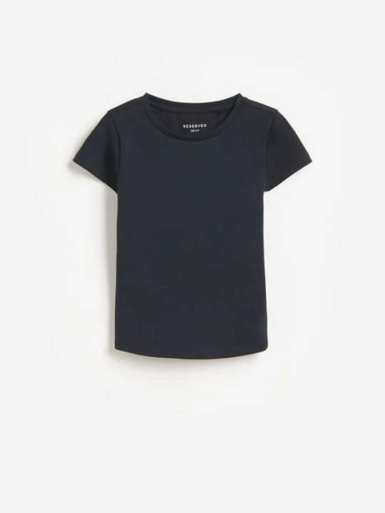 Zdjęcie produktu Reserved - Gładki t-shirt - czarny