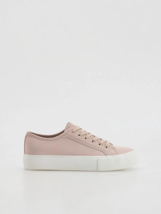 Zdjęcie produktu Reserved - Gładkie sneakersy - ciemnobrązowy