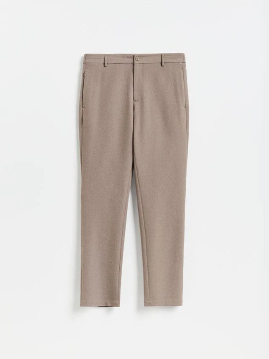 Zdjęcie produktu Reserved - Gładkie spodnie chino slim - brązowy