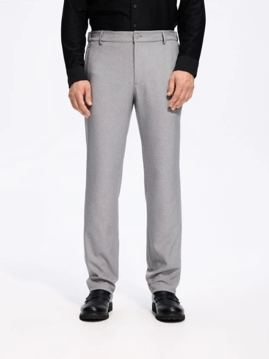 Zdjęcie produktu Reserved - Gładkie spodnie chino slim - jasnoszary