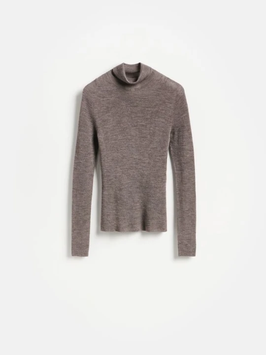 Zdjęcie produktu Reserved - Golf z wełny merino - brązowy