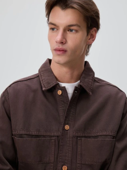 Zdjęcie produktu Reserved - Jeansowa koszula comfort fit - dark grey jeans