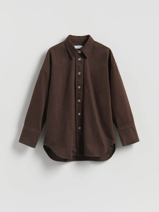 Zdjęcie produktu Reserved - Jeansowa koszula - dark grey jeans