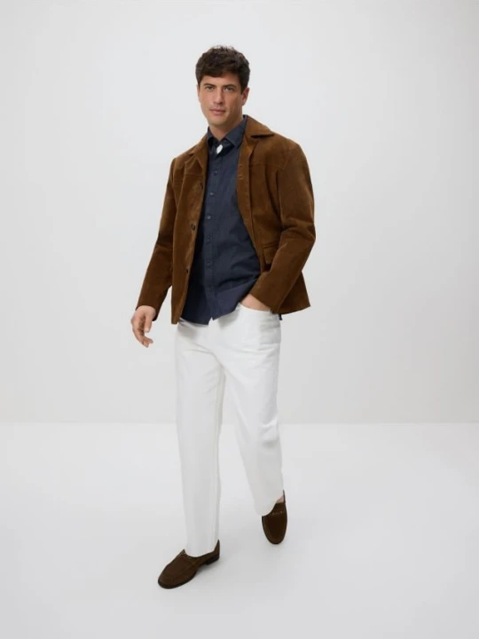 Zdjęcie produktu Reserved - Jeansowa koszula slim fit - granatowy