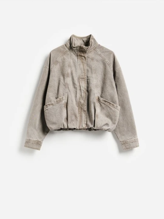 Zdjęcie produktu Reserved - Jeansowa kurtka bomber - brązowy