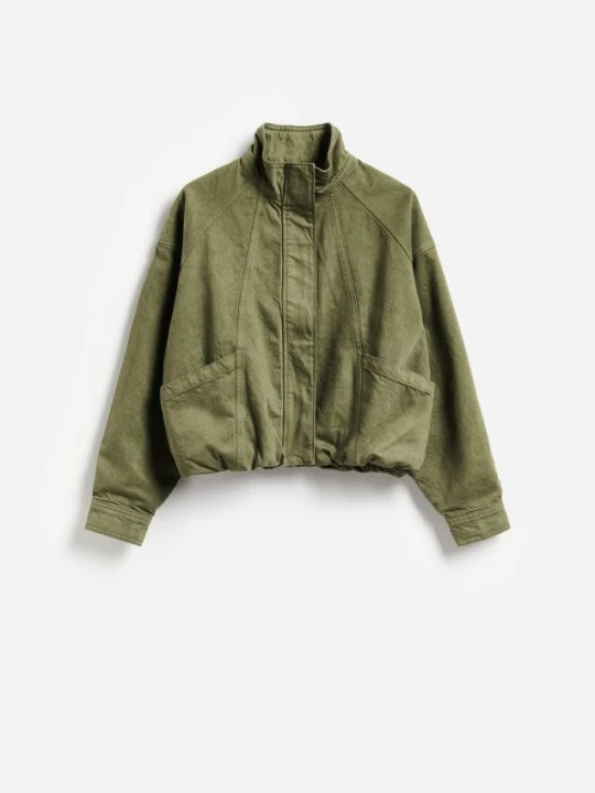 Zdjęcie produktu Reserved - Jeansowa kurtka bomber - zielony