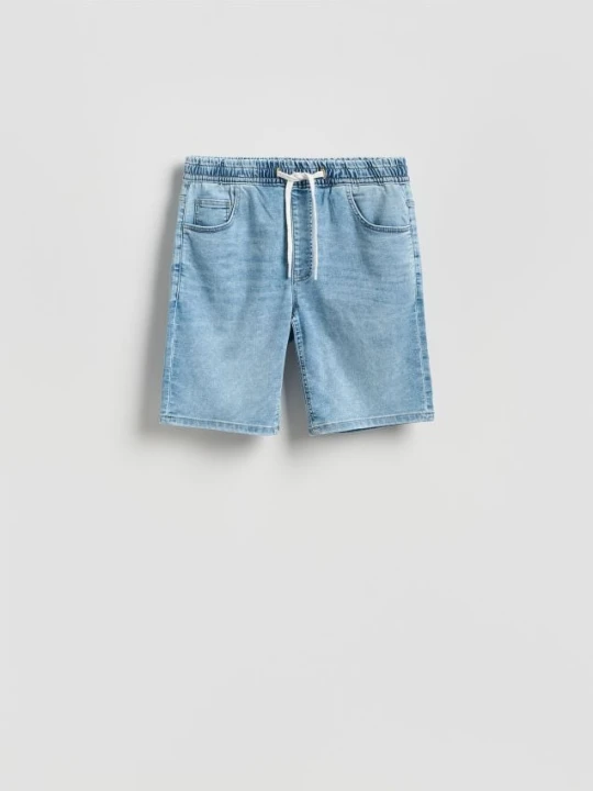 Zdjęcie produktu Reserved - Jeansowe szorty jogger - niebieski