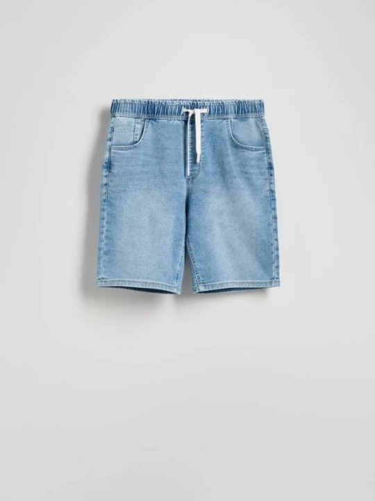 Zdjęcie produktu Reserved - Jeansowe szorty jogger - niebieski