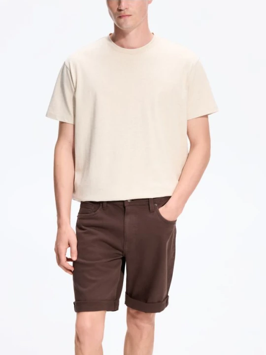 Zdjęcie produktu Reserved - Jeansowe szorty slim fit - brązowy