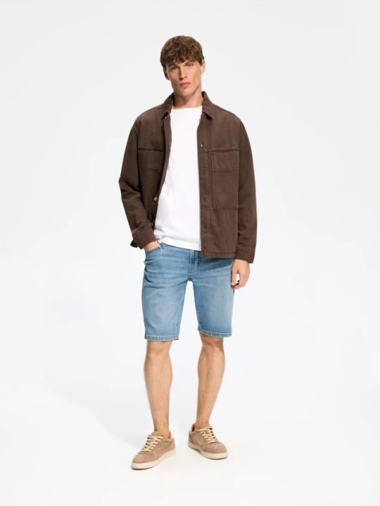Zdjęcie produktu Reserved - Jeansowe szorty slim fit - indigo jeans