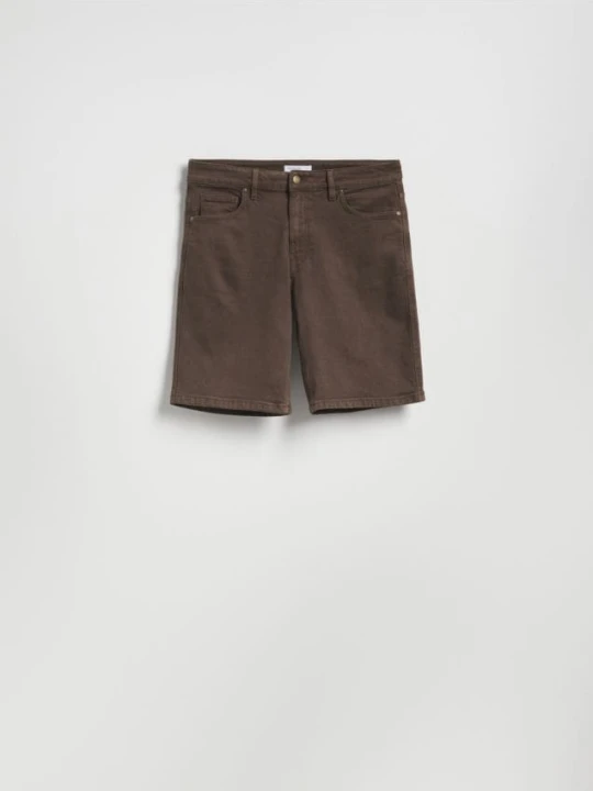 Zdjęcie produktu Reserved - Jeansowe szorty straight - dark grey jeans