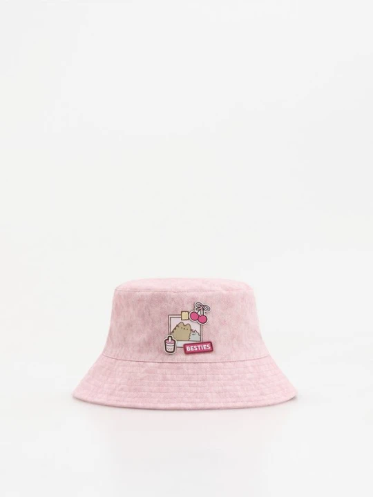 Zdjęcie produktu Reserved - Jeansowy kapelusz Pusheen - różowy