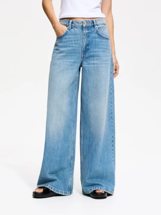 Zdjęcie produktu Reserved - Jeansy baggy fit - niebieski