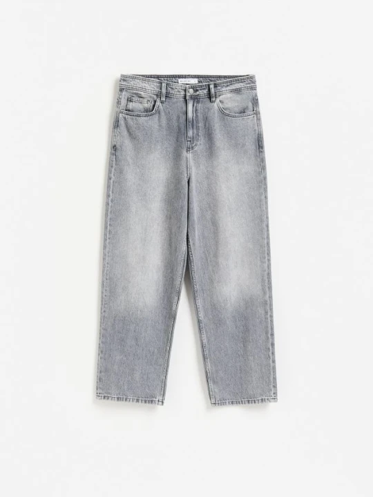 Zdjęcie produktu Reserved - Jeansy baggy tapered - jasnoszary