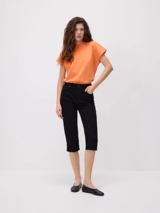 Zdjęcie produktu Reserved - Jeansy capri - czarny