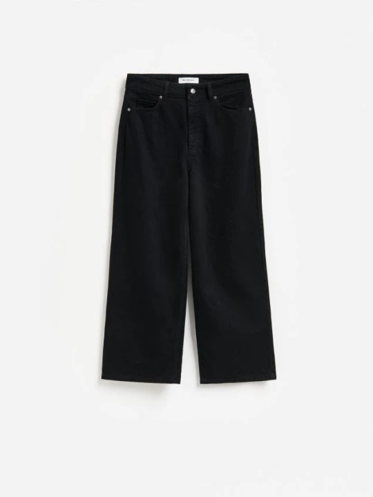 Zdjęcie produktu Reserved - Jeansy culotte - czarny