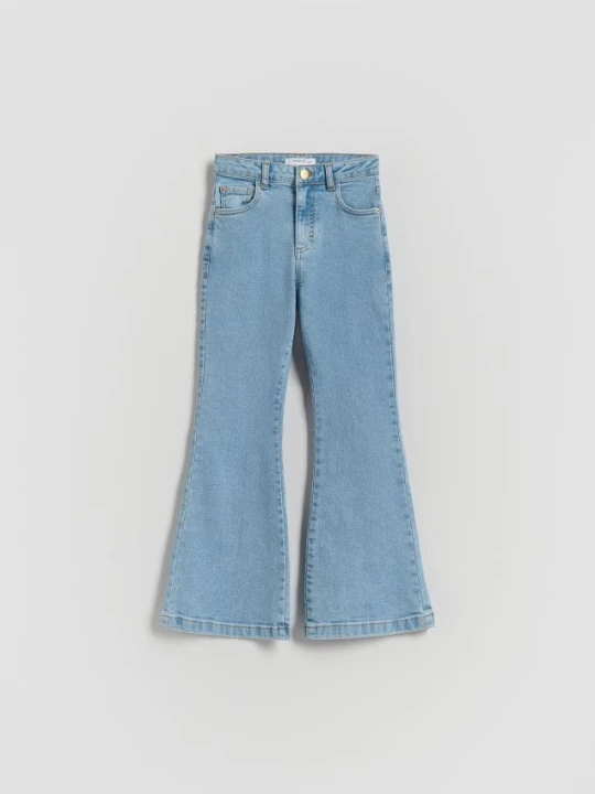 Zdjęcie produktu Reserved - Jeansy flare high waist - niebieski