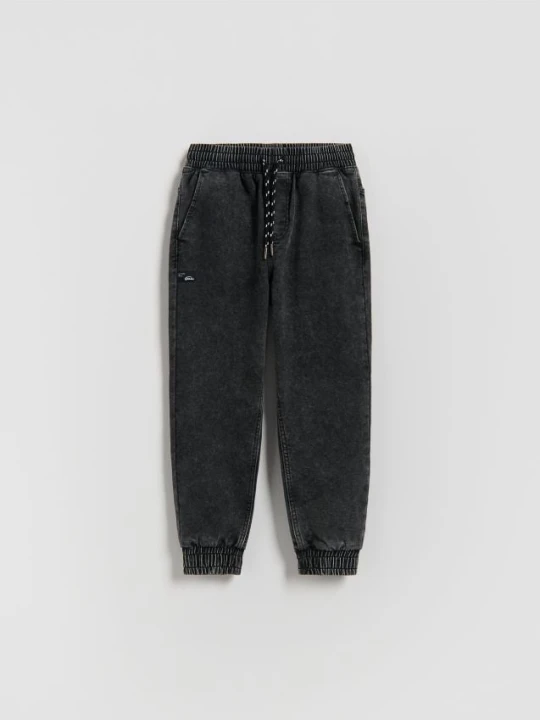 Zdjęcie produktu Reserved - Jeansy jogger - czarny