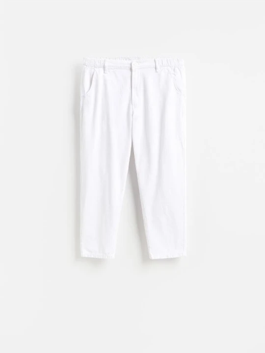 Zdjęcie produktu Reserved - Jeansy Jogger fit - biały