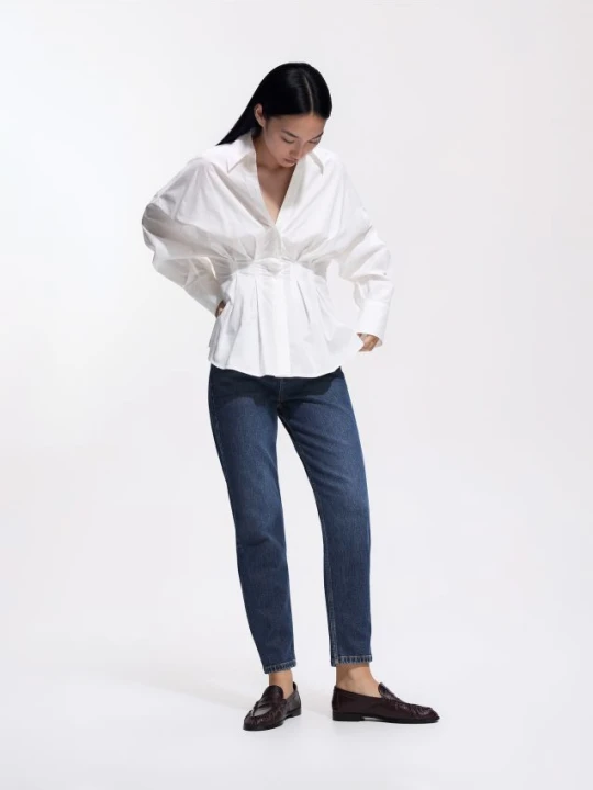 Zdjęcie produktu Reserved - Jeansy mom comfort - granatowy