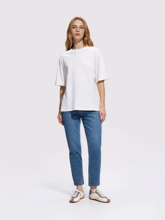 Zdjęcie produktu Reserved - Jeansy mom comfort - niebieski