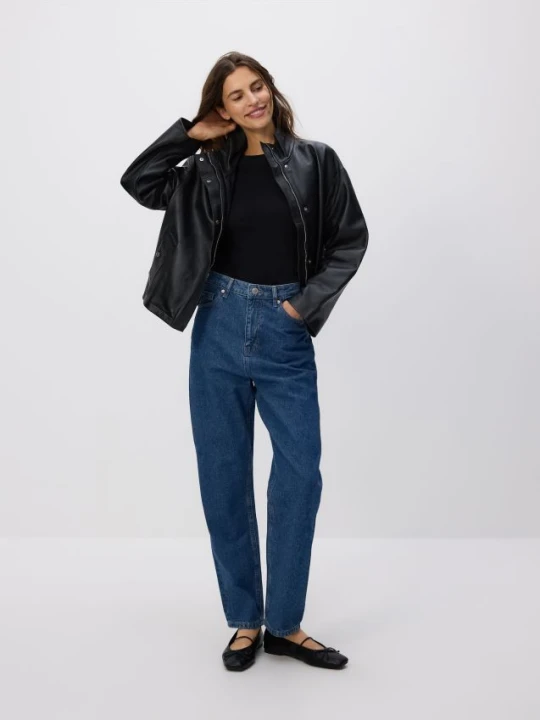 Zdjęcie produktu Reserved - Jeansy mom fit - niebieski
