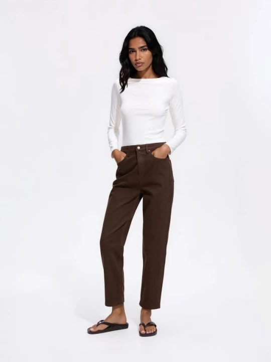 Zdjęcie produktu Reserved - Jeansy mom fit slim - dark grey jeans