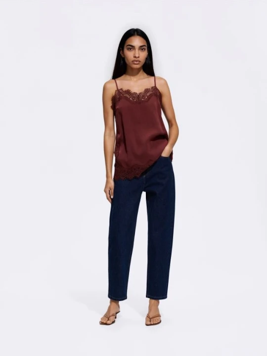 Zdjęcie produktu Reserved - Jeansy mom fit slim - granatowy