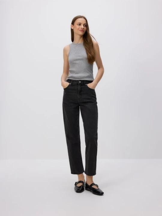 Zdjęcie produktu Reserved - Jeansy mom fit - szary