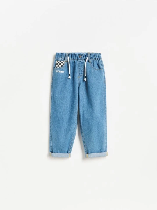 Zdjęcie produktu Reserved - Jeansy relaxed fit - niebieski