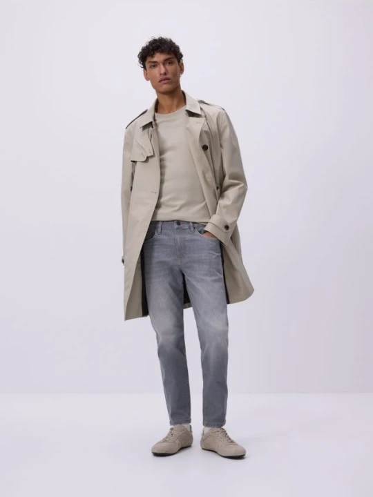 Zdjęcie produktu Reserved - Jeansy skinny z efektem sprania - jasnoszary